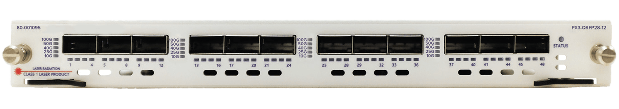 Spirent PX3 12-Port Quint-Speed QSFP28 Module