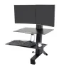 dc5a1 33-349-200 - Ergotron WorkFit-S, Dual Workstation with Worksurface (Black)