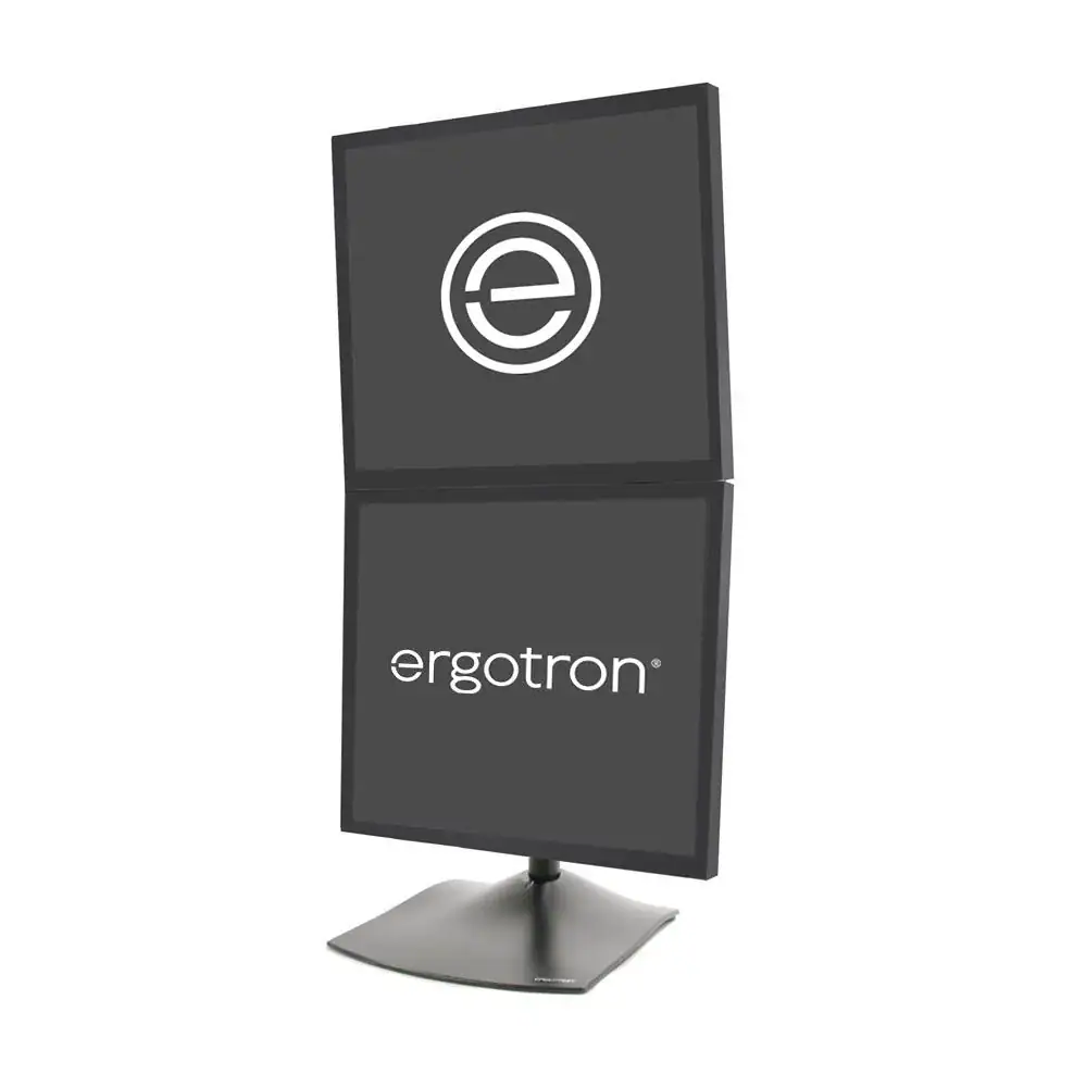 33-091-200 - Ergotron DS100 Dual-Monitor Desk Stand Vertical 33-091-200 - Ergotron DS100 Dual-Monitor Desk Stand Vertical