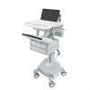StyleView® Laptop Cart, LiFe Powered, 4 Drawers (3x1+1), UK