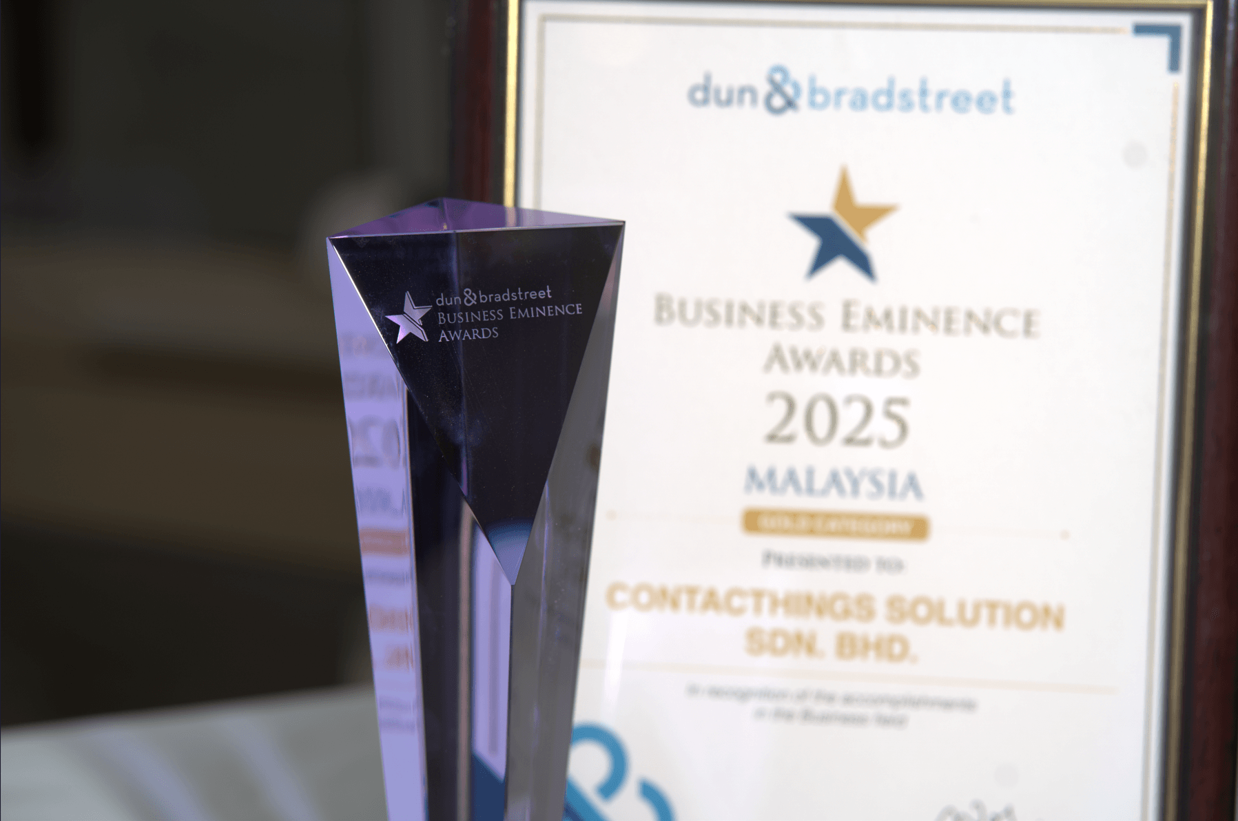 Proud Moment for Contacthings: Dun & Bradstreet Malaysia Business Eminence Awards 2025