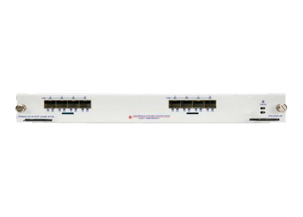 Spirent FX3 Dual-Speed 25/10G SFP28 Test Module